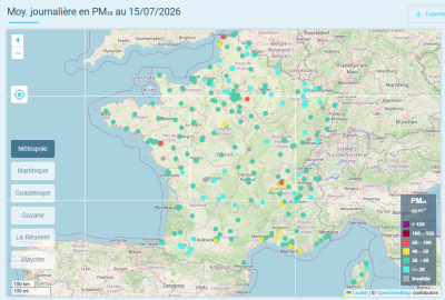 Bilan qualité de l'air : un double épisode de pollution hier, amélioration en cours aujourd'hui