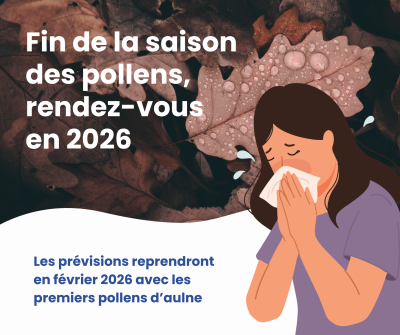 Fin de la saison pollinique 2025 🌼