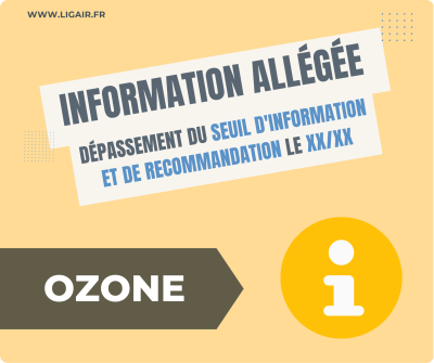 Information allégée - Dépassement du seuil d'information et de recommandation de l'ozone à Montargis hier 09/07