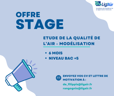 Offre de stage "Modélisation de la qualité de l'air"