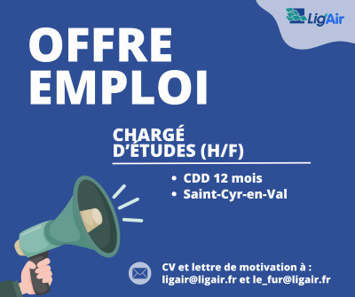 Offre d'emploi - CDD 12 mois Chargé(e) d’études