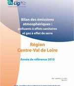 Année 2010 - Inventaire des émissions polluantes et GES en région Centre-Val de Loire