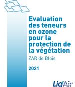 Campagne de surveillance de l'Ozone en ZAR de Blois en 2021
