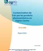 Région Centre - 2008 - Contamination de l'air par les produits phytosanitaires