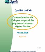 Région Centre - 2006 - Contamination de l'air par les produits phytosanitaires