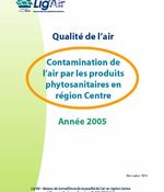 Région Centre - 2005 - Contamination de l'air par les produits phytosanitaires