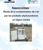 Région Centre - Etude de la contamination de l'air par les produits phytosanitaires - Rapport d'étape décembre 2003