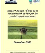 Étude de la contamination de l'air par les produits phytosanitaires : novembre 2002