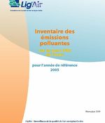 PPA : inventaire des émissions zone PPA - année de référence 2005 - Tours -  2009