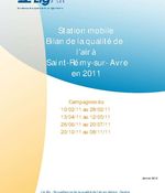 Evaluation de la qualité de l'air à Saint-Rémy-sur-Avre en 2011
